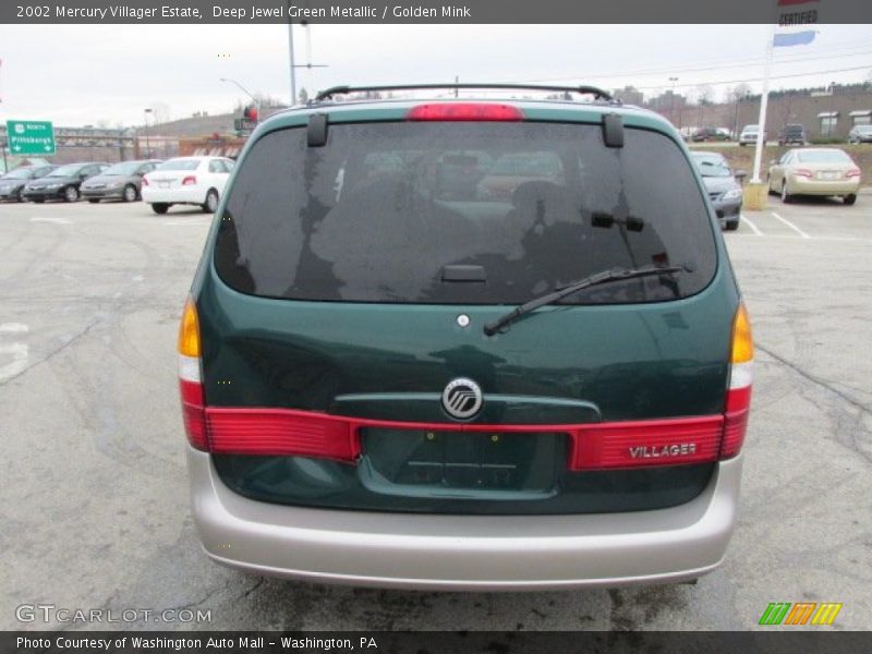 Deep Jewel Green Metallic / Golden Mink 2002 Mercury Villager Estate