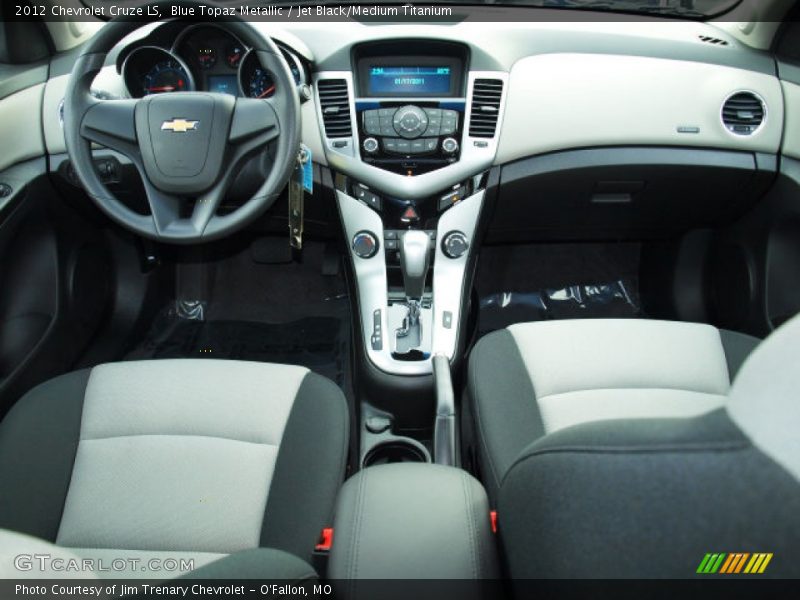 Blue Topaz Metallic / Jet Black/Medium Titanium 2012 Chevrolet Cruze LS