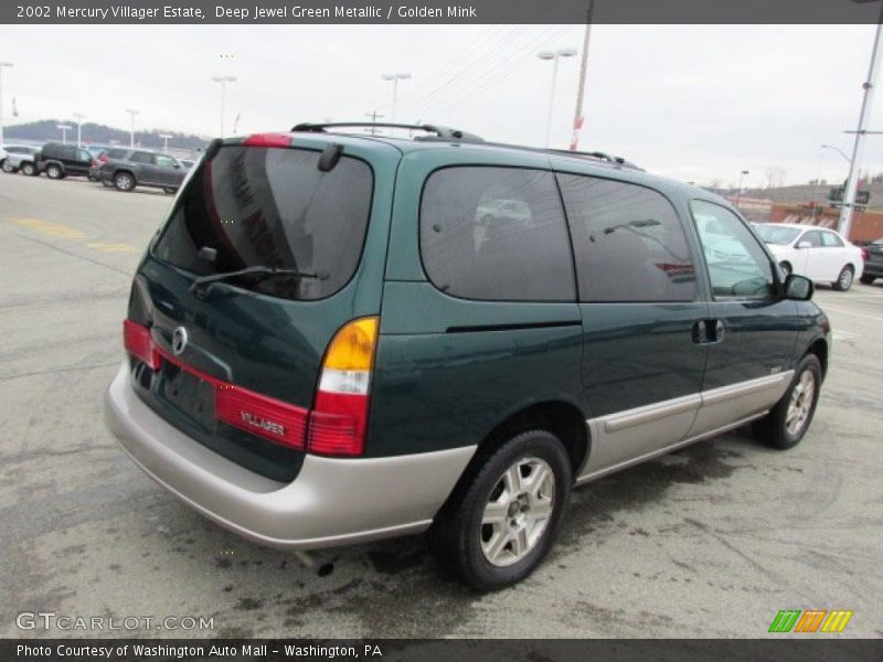Deep Jewel Green Metallic / Golden Mink 2002 Mercury Villager Estate