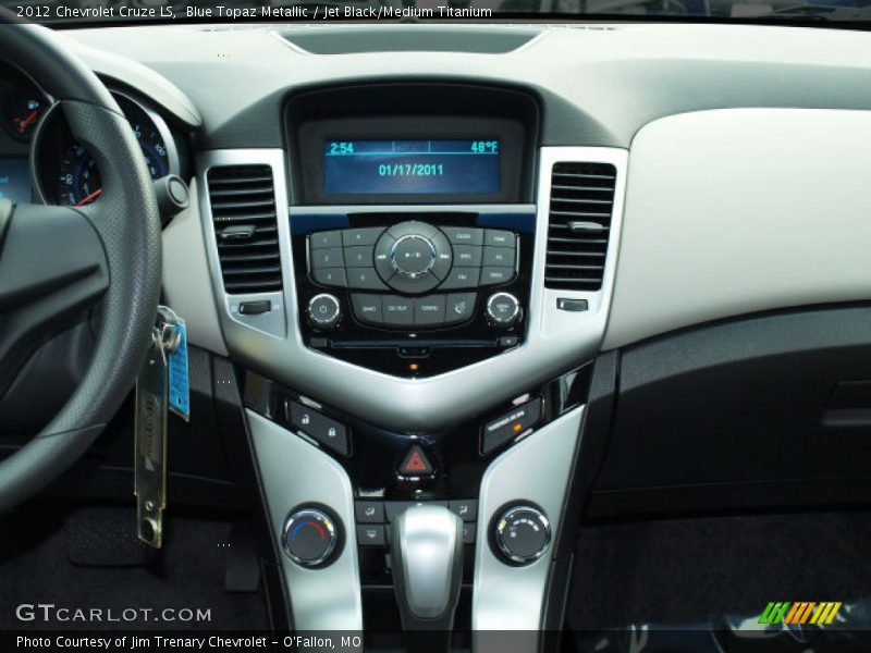 Blue Topaz Metallic / Jet Black/Medium Titanium 2012 Chevrolet Cruze LS