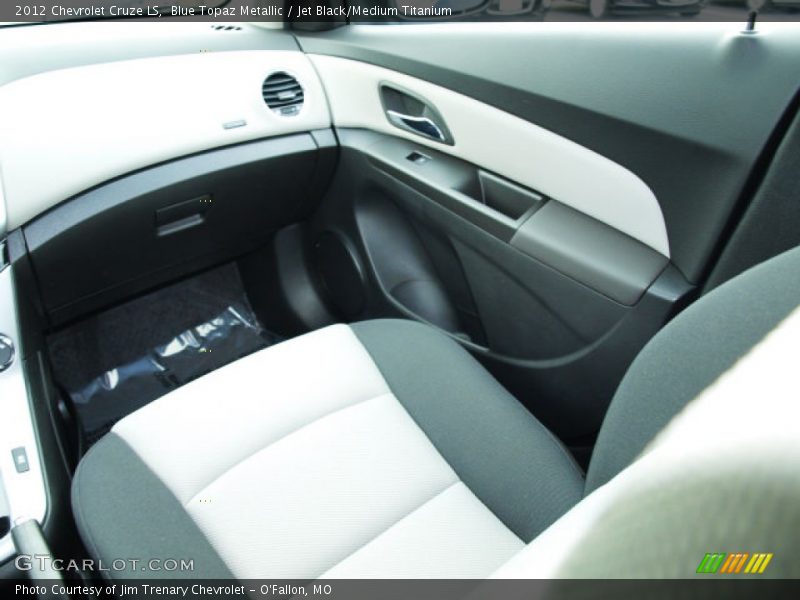 Blue Topaz Metallic / Jet Black/Medium Titanium 2012 Chevrolet Cruze LS