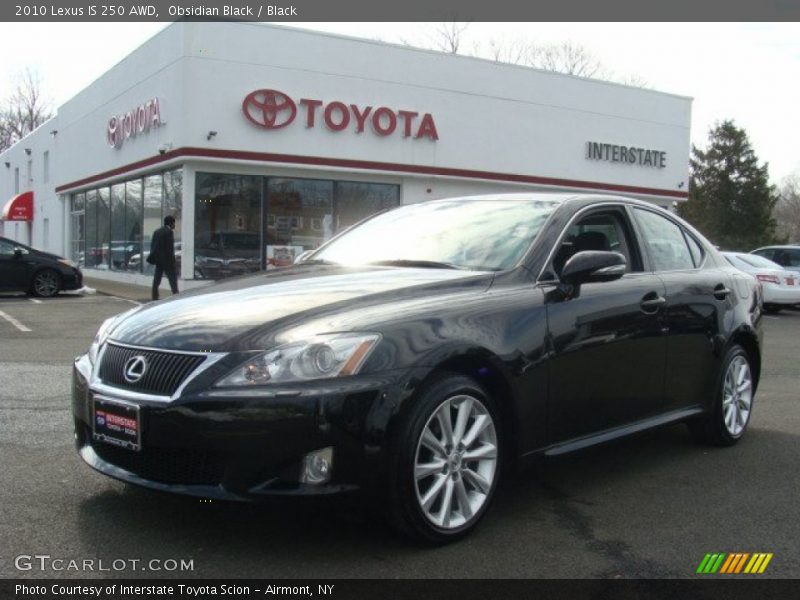 Obsidian Black / Black 2010 Lexus IS 250 AWD