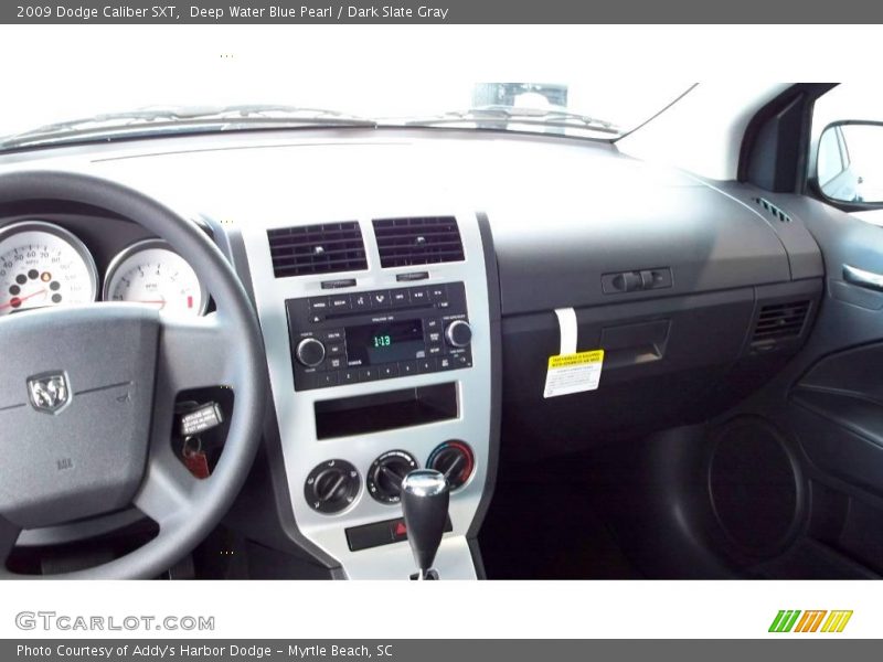 Deep Water Blue Pearl / Dark Slate Gray 2009 Dodge Caliber SXT