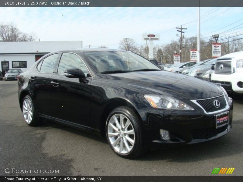 Obsidian Black / Black 2010 Lexus IS 250 AWD