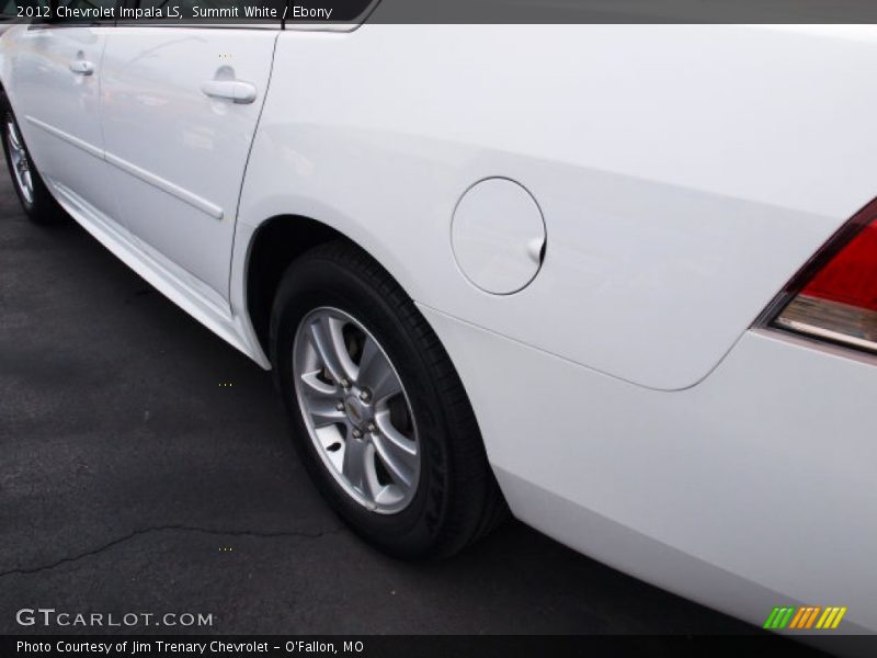 Summit White / Ebony 2012 Chevrolet Impala LS