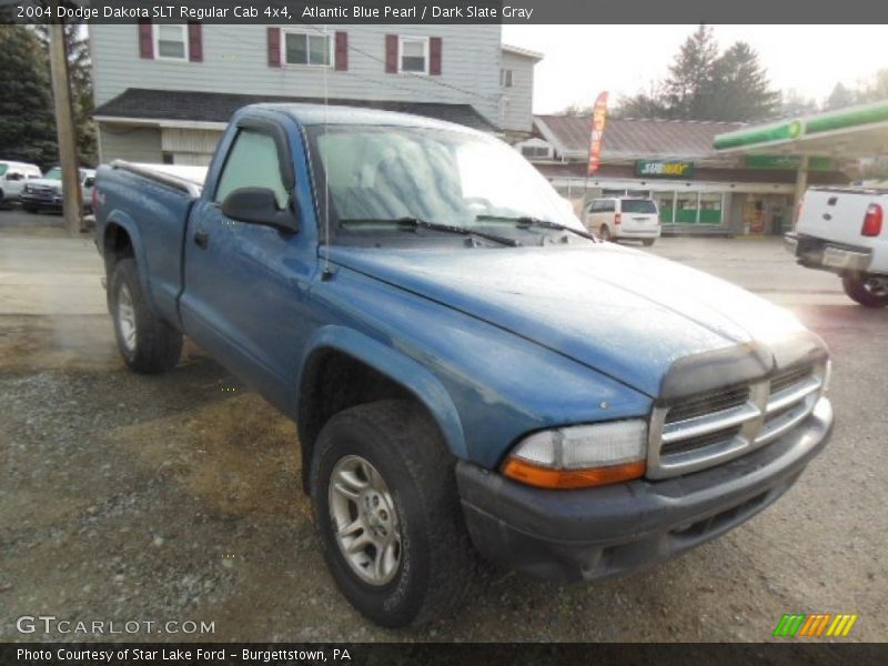 Atlantic Blue Pearl / Dark Slate Gray 2004 Dodge Dakota SLT Regular Cab 4x4