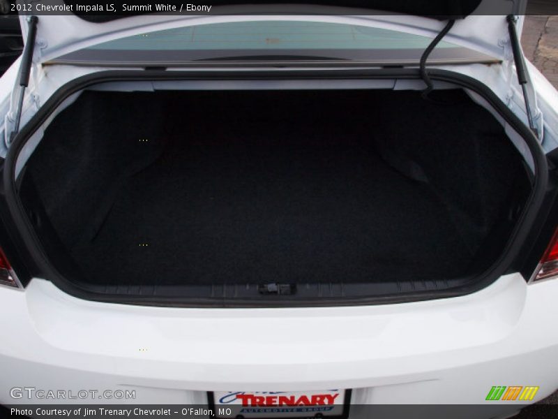 Summit White / Ebony 2012 Chevrolet Impala LS