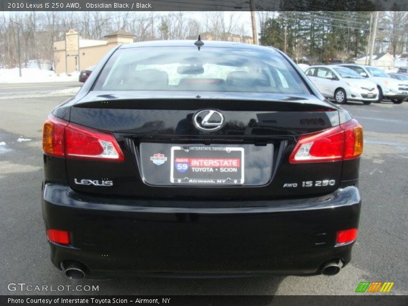 Obsidian Black / Black 2010 Lexus IS 250 AWD