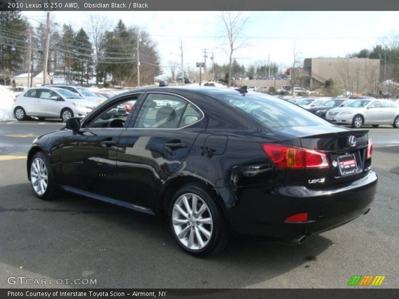 Obsidian Black / Black 2010 Lexus IS 250 AWD