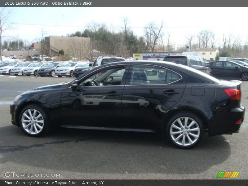 Obsidian Black / Black 2010 Lexus IS 250 AWD