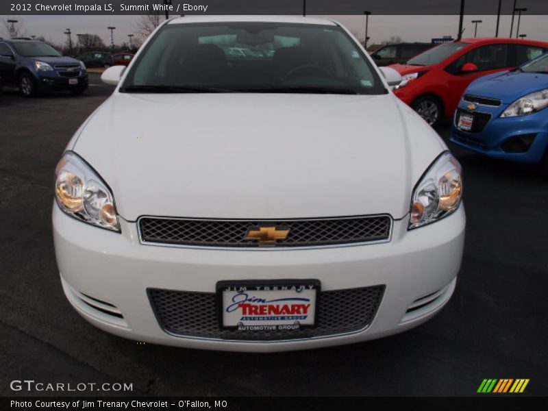 Summit White / Ebony 2012 Chevrolet Impala LS