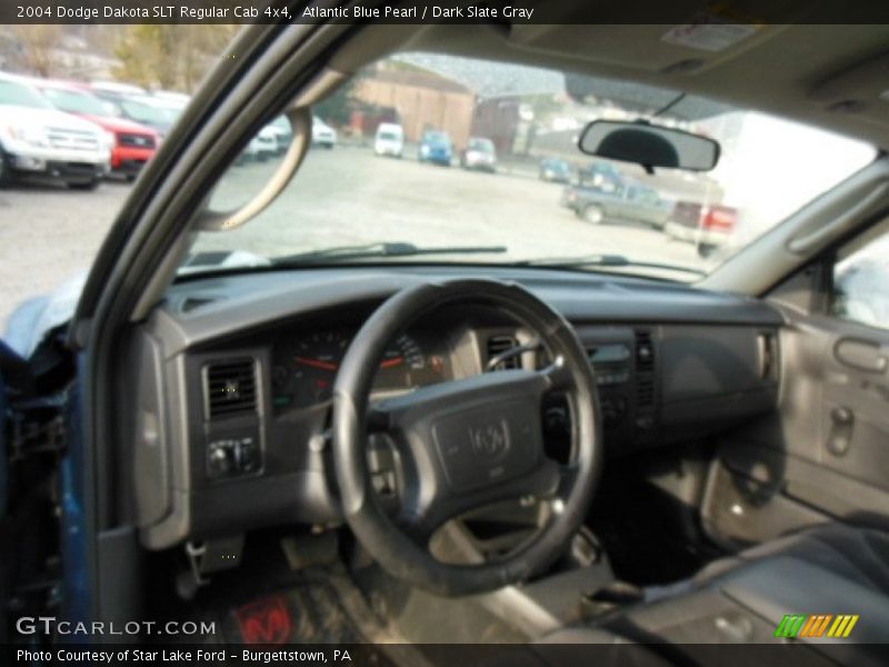 Atlantic Blue Pearl / Dark Slate Gray 2004 Dodge Dakota SLT Regular Cab 4x4