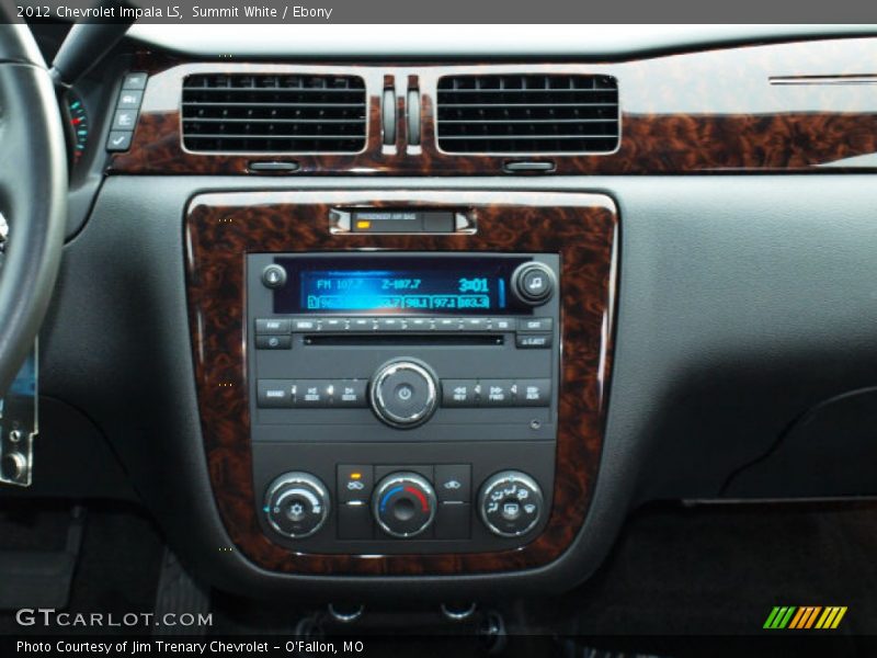 Summit White / Ebony 2012 Chevrolet Impala LS