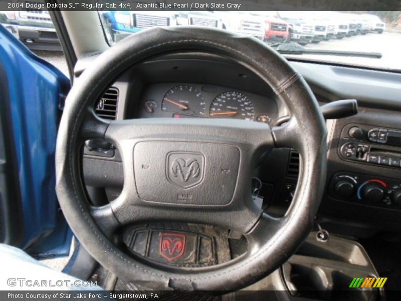 Atlantic Blue Pearl / Dark Slate Gray 2004 Dodge Dakota SLT Regular Cab 4x4