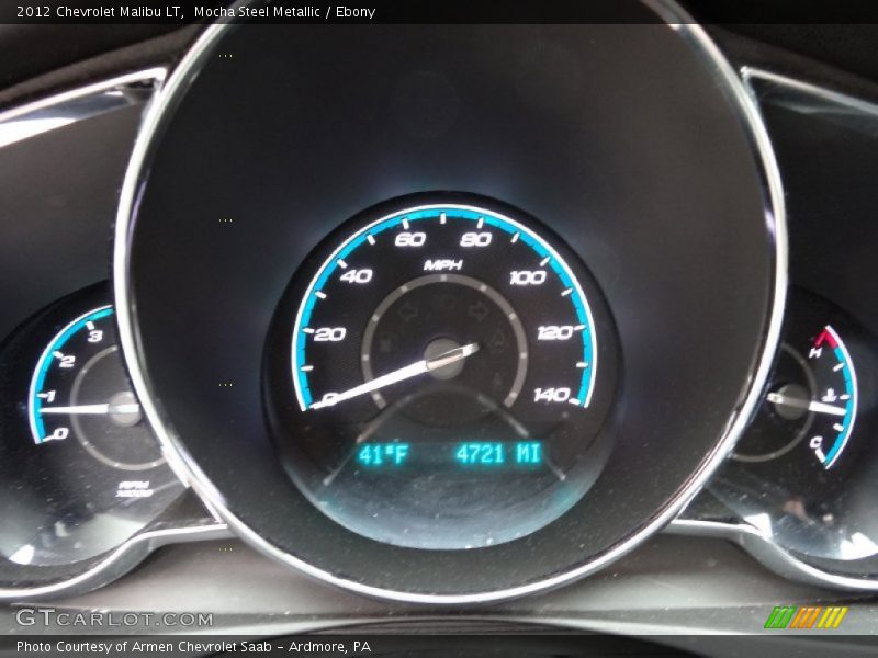Mocha Steel Metallic / Ebony 2012 Chevrolet Malibu LT