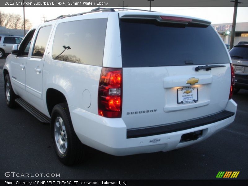 Summit White / Ebony 2013 Chevrolet Suburban LT 4x4