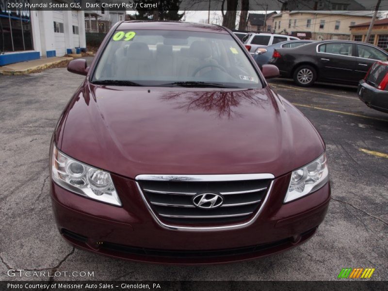 Dark Cherry Red / Camel 2009 Hyundai Sonata GLS
