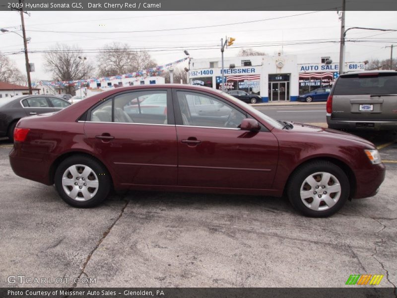 Dark Cherry Red / Camel 2009 Hyundai Sonata GLS