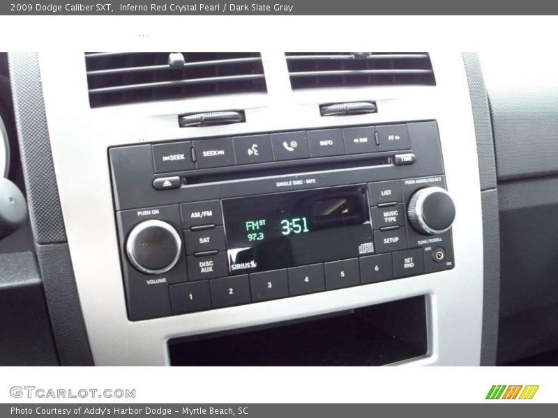Inferno Red Crystal Pearl / Dark Slate Gray 2009 Dodge Caliber SXT