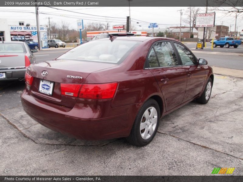 Dark Cherry Red / Camel 2009 Hyundai Sonata GLS