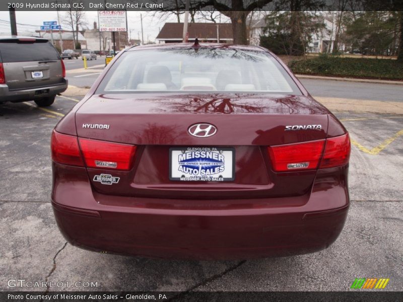 Dark Cherry Red / Camel 2009 Hyundai Sonata GLS
