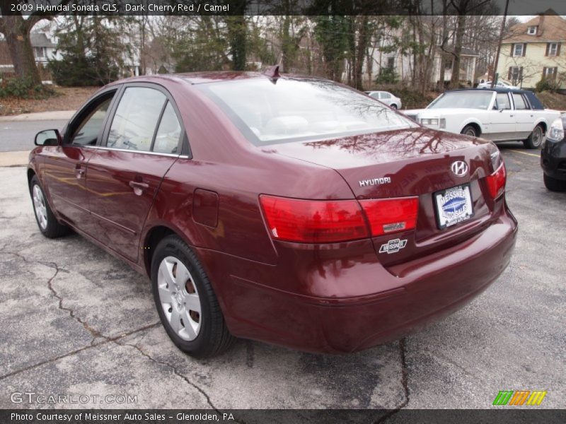 Dark Cherry Red / Camel 2009 Hyundai Sonata GLS