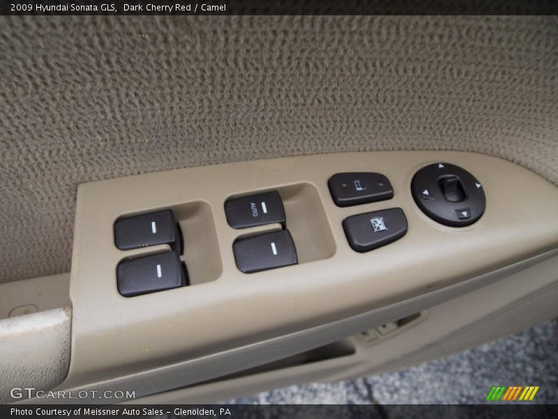 Dark Cherry Red / Camel 2009 Hyundai Sonata GLS