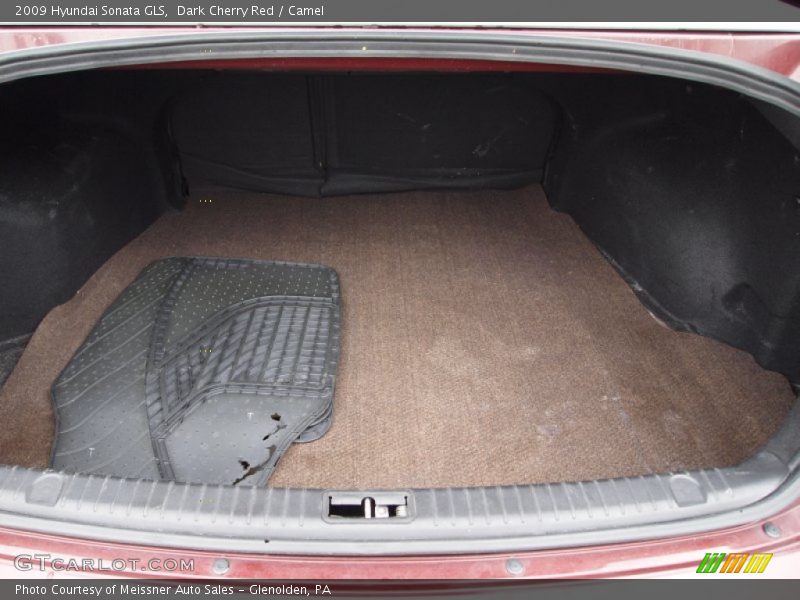 Dark Cherry Red / Camel 2009 Hyundai Sonata GLS