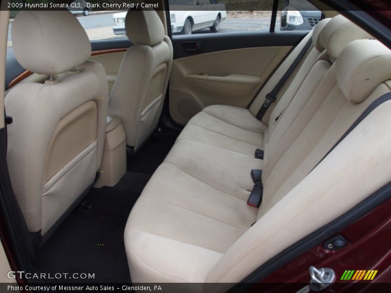 Dark Cherry Red / Camel 2009 Hyundai Sonata GLS