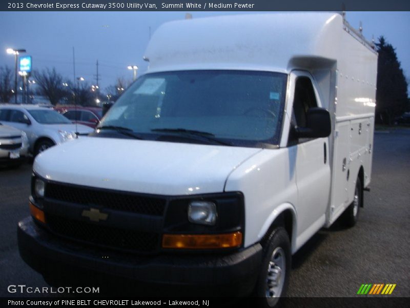 Summit White / Medium Pewter 2013 Chevrolet Express Cutaway 3500 Utility Van