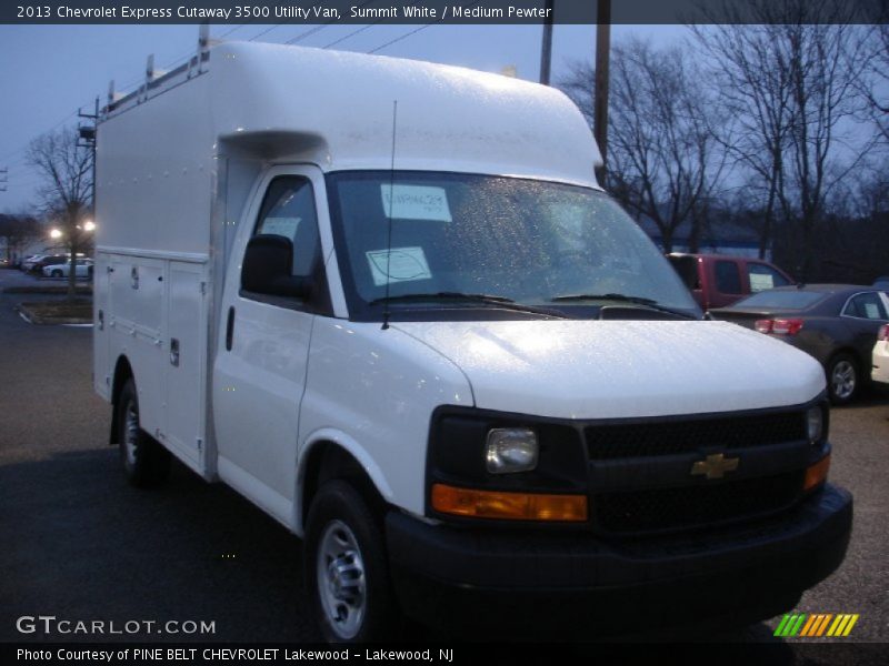 Summit White / Medium Pewter 2013 Chevrolet Express Cutaway 3500 Utility Van
