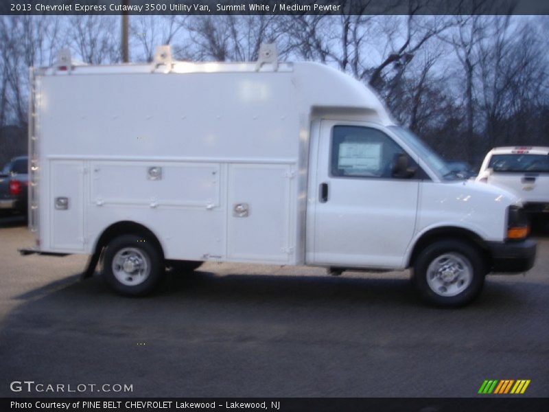 Summit White / Medium Pewter 2013 Chevrolet Express Cutaway 3500 Utility Van