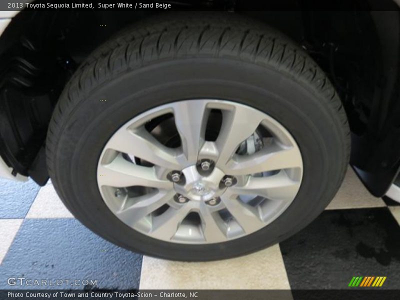 Super White / Sand Beige 2013 Toyota Sequoia Limited