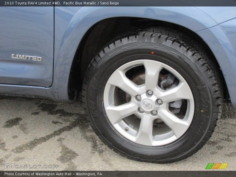 Pacific Blue Metallic / Sand Beige 2010 Toyota RAV4 Limited 4WD