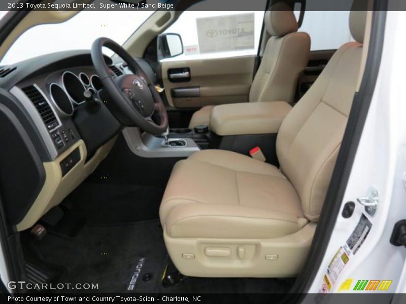 Super White / Sand Beige 2013 Toyota Sequoia Limited