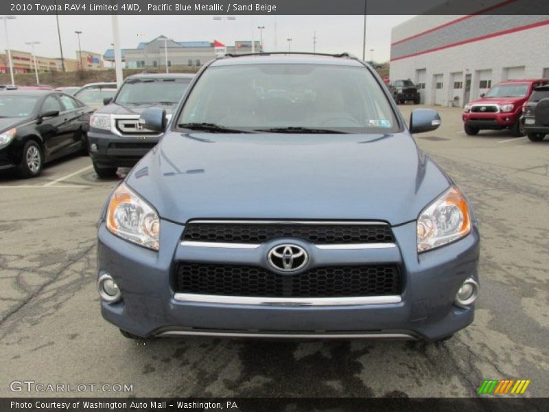 Pacific Blue Metallic / Sand Beige 2010 Toyota RAV4 Limited 4WD