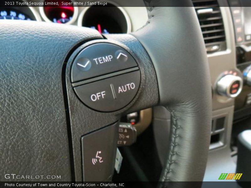 Super White / Sand Beige 2013 Toyota Sequoia Limited