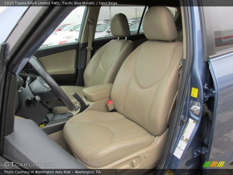 Pacific Blue Metallic / Sand Beige 2010 Toyota RAV4 Limited 4WD