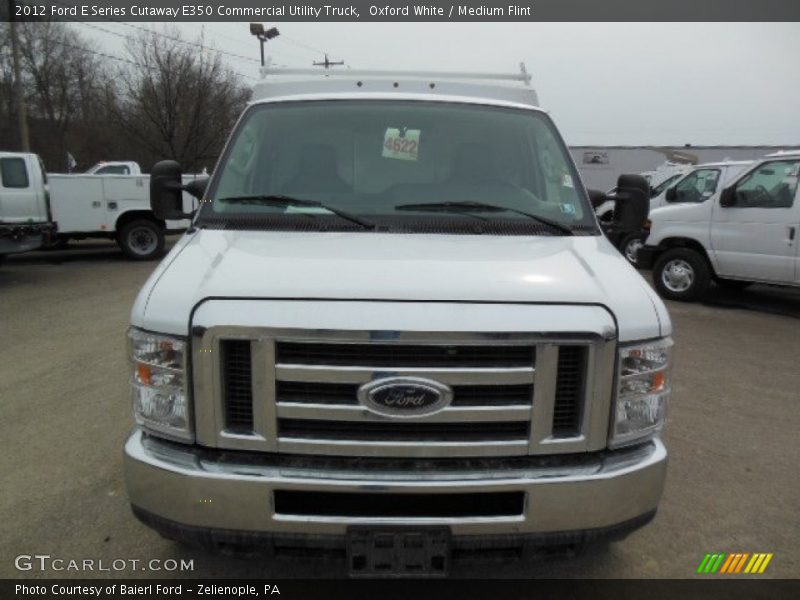 Oxford White / Medium Flint 2012 Ford E Series Cutaway E350 Commercial Utility Truck