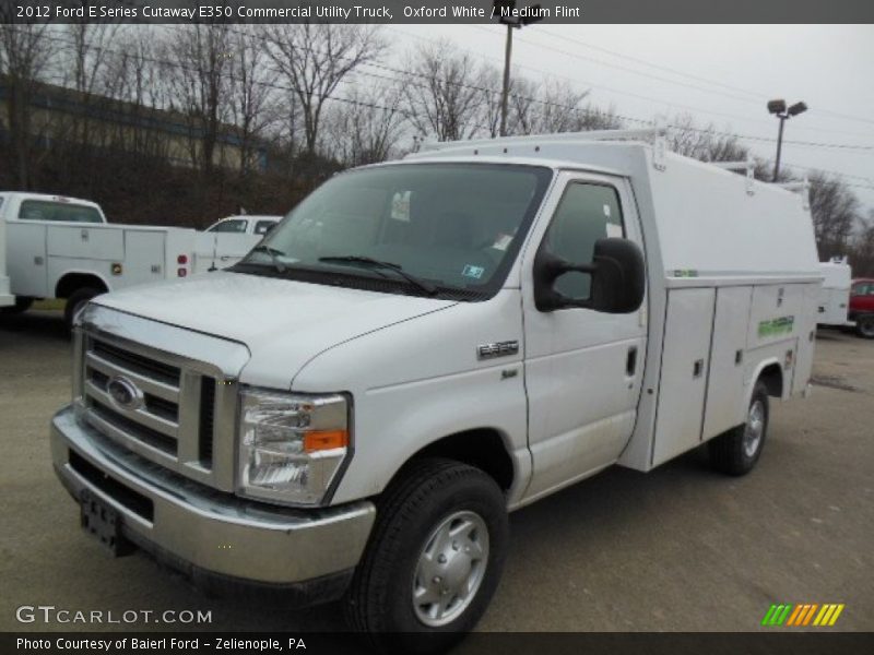 Oxford White / Medium Flint 2012 Ford E Series Cutaway E350 Commercial Utility Truck
