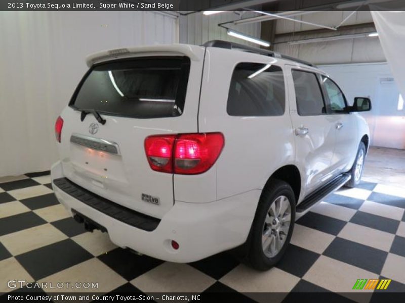 Super White / Sand Beige 2013 Toyota Sequoia Limited