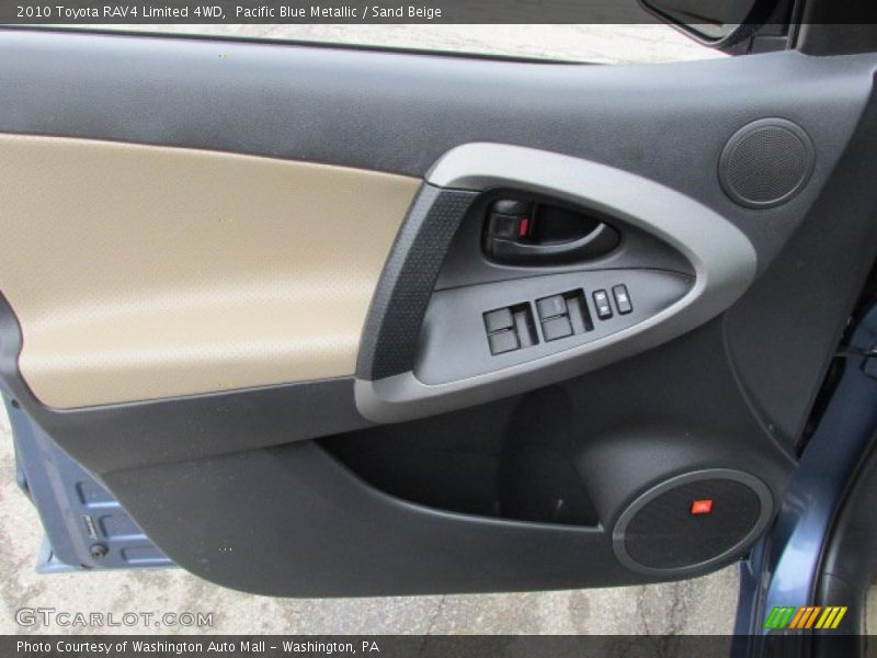 Pacific Blue Metallic / Sand Beige 2010 Toyota RAV4 Limited 4WD