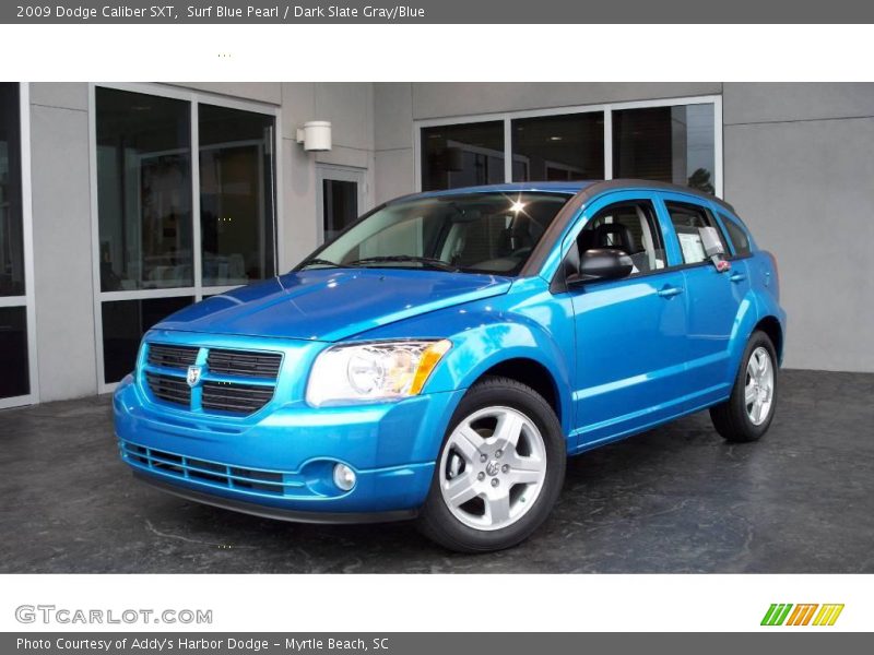 Surf Blue Pearl / Dark Slate Gray/Blue 2009 Dodge Caliber SXT