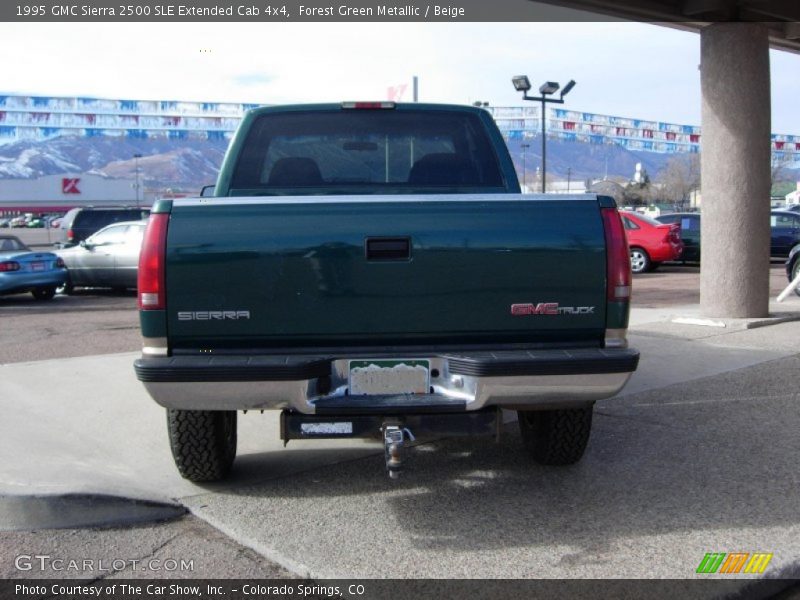 Forest Green Metallic / Beige 1995 GMC Sierra 2500 SLE Extended Cab 4x4