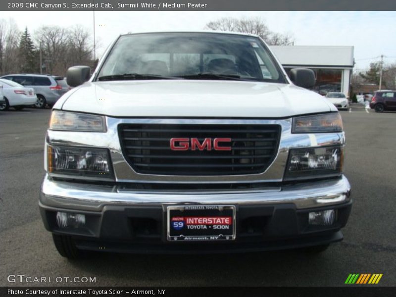 Summit White / Medium Pewter 2008 GMC Canyon SL Extended Cab