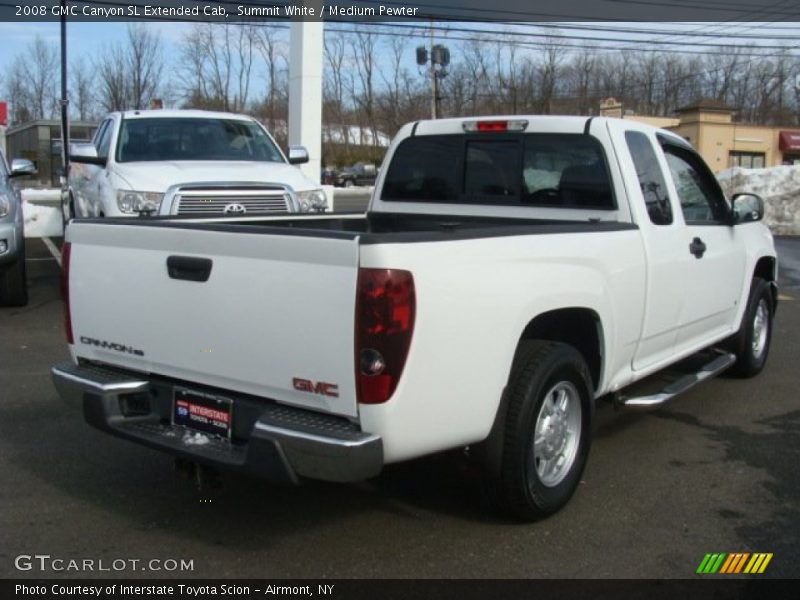 Summit White / Medium Pewter 2008 GMC Canyon SL Extended Cab