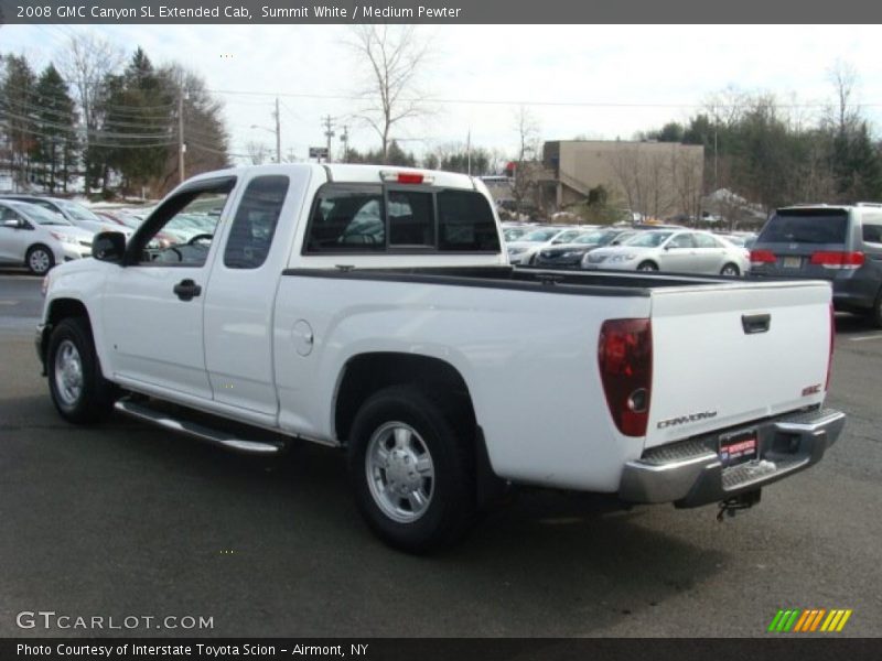 Summit White / Medium Pewter 2008 GMC Canyon SL Extended Cab