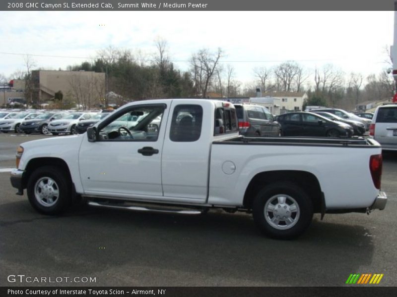 Summit White / Medium Pewter 2008 GMC Canyon SL Extended Cab