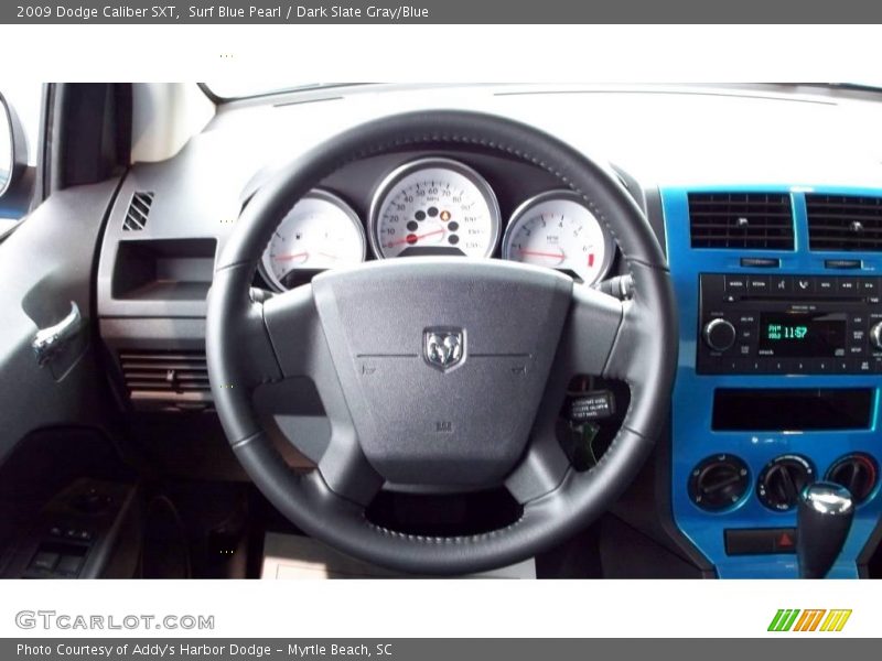 Surf Blue Pearl / Dark Slate Gray/Blue 2009 Dodge Caliber SXT