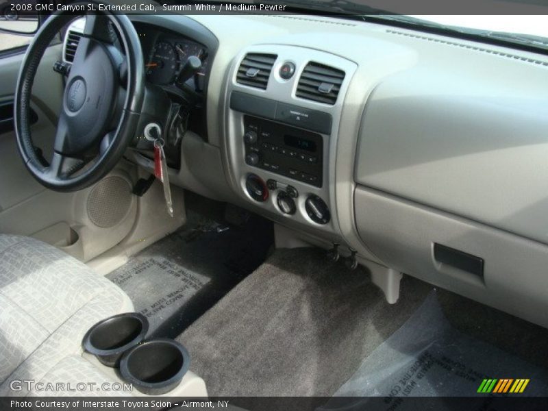 Summit White / Medium Pewter 2008 GMC Canyon SL Extended Cab